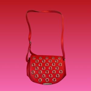 WORN ONCE Nine West strawberry red color purse